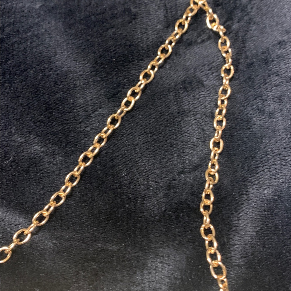 New Gold Rhinestone Clutch with Chain - Picture 4 of 6